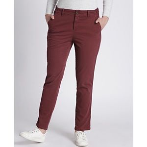 Gap Burgundy Girlfriend Chinos